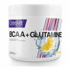 Аминокислоты OstroVit BCAA + GLUTAMINE - 200 г апельсин