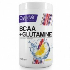 Аминокислоты OstroVit BCAA GLUTAMINE - 500 г лимон