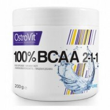 Аминокислоты OstroVit BCAA 2-1-1 - 200 г без вкуса