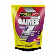 Гейнер Amino+BCAA Power Pro, 1 кг, банан