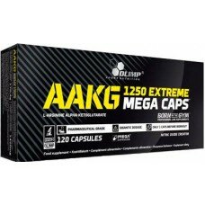 Предтренировочник AAKG Extreme mega caps - 120 caps Olimp