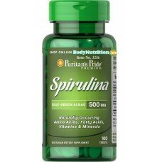 Витамины и минералы Puritan's Pride Spirulina 500 mg - 100 tabs