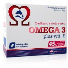 Жирные кислоты Omega 3 (45%) + Vit E - 120 caps Olimp